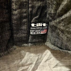 Tilit workshirt size small charcoal gray
